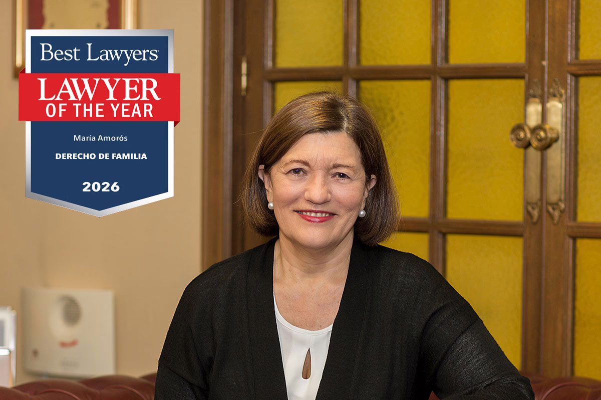 María Amorós, reconocida como “Mejor Abogada del Año 2026” en el ámbito de Derecho de familia por Best Lawyers